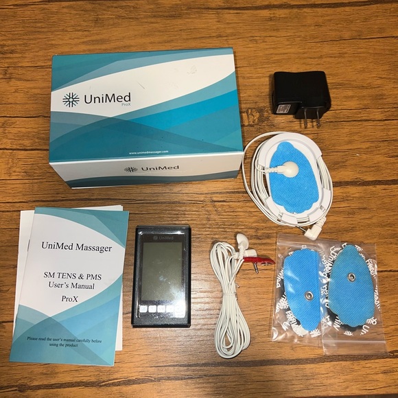 Black Unimed ProX Tens Unit Muscle Stimulator Massager - Open Box - Picture 3 of 5